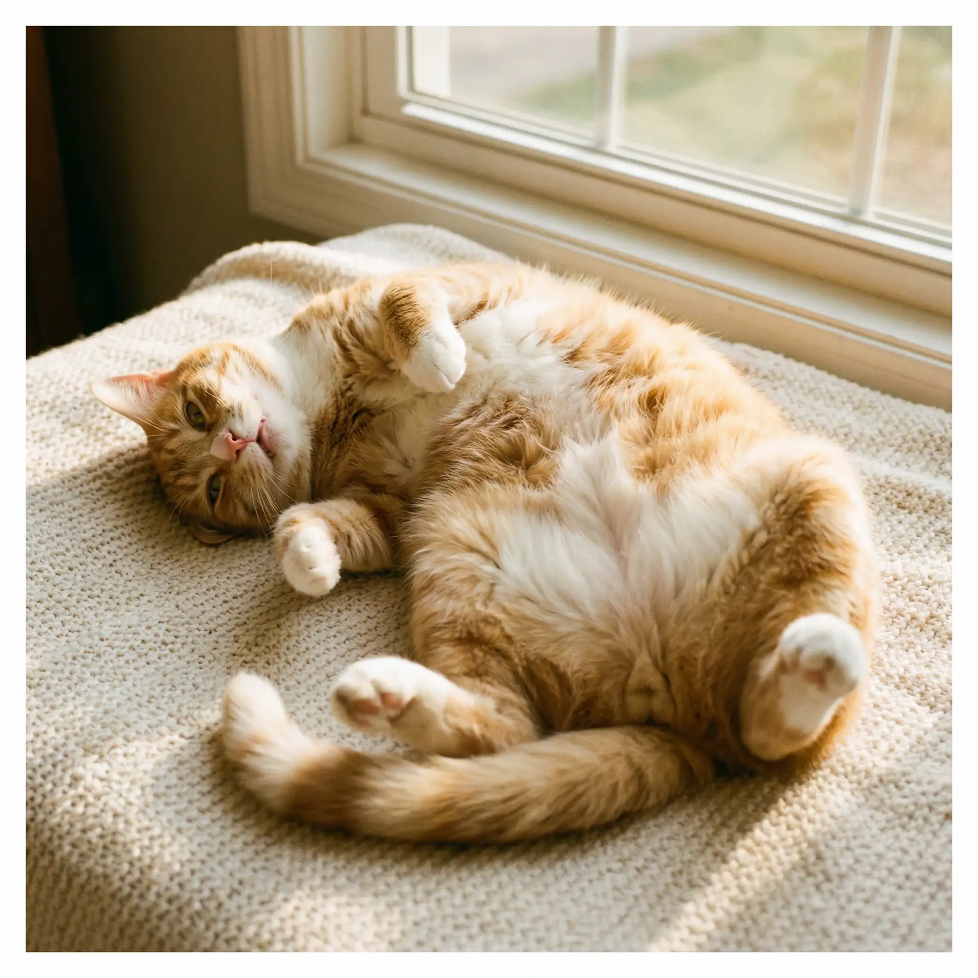 猫咪仰躺露出肚皮 - 玉蒲团免费下载